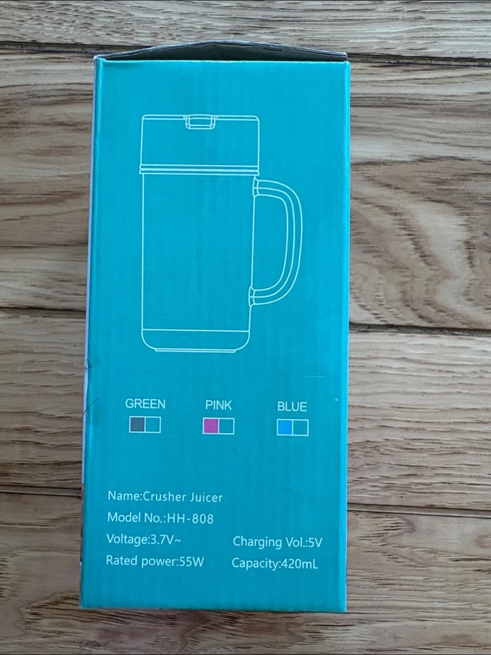 Portable Crusher Juicer in Pink NIB